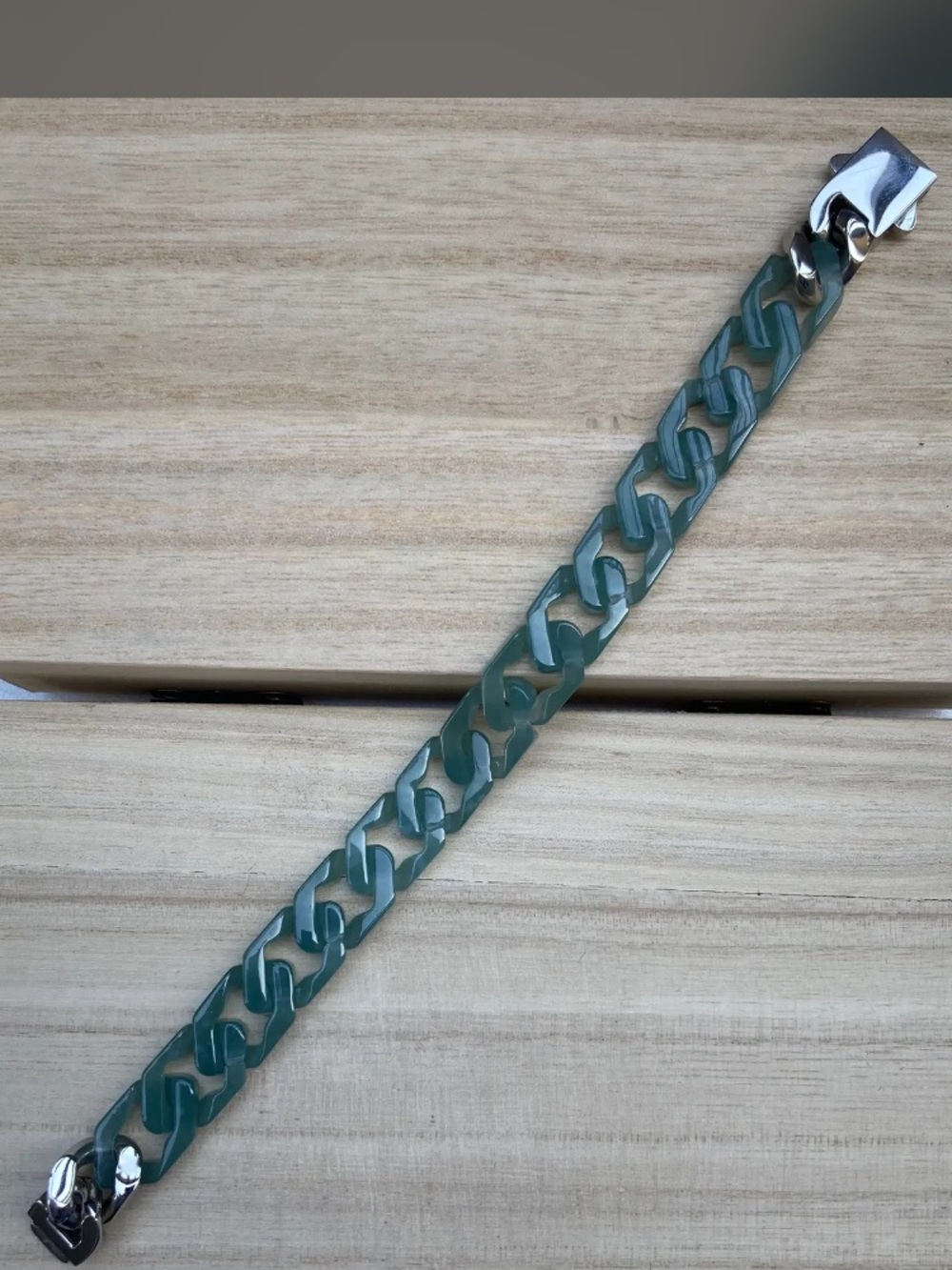 Certificate Jadeite Jade Green 12mm exquisite Bracelet Bangle 7.75inches